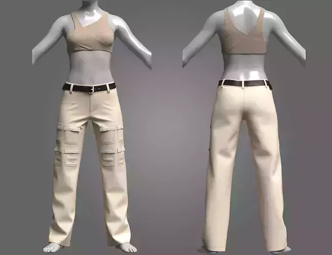 Womens Outfit 3d Model