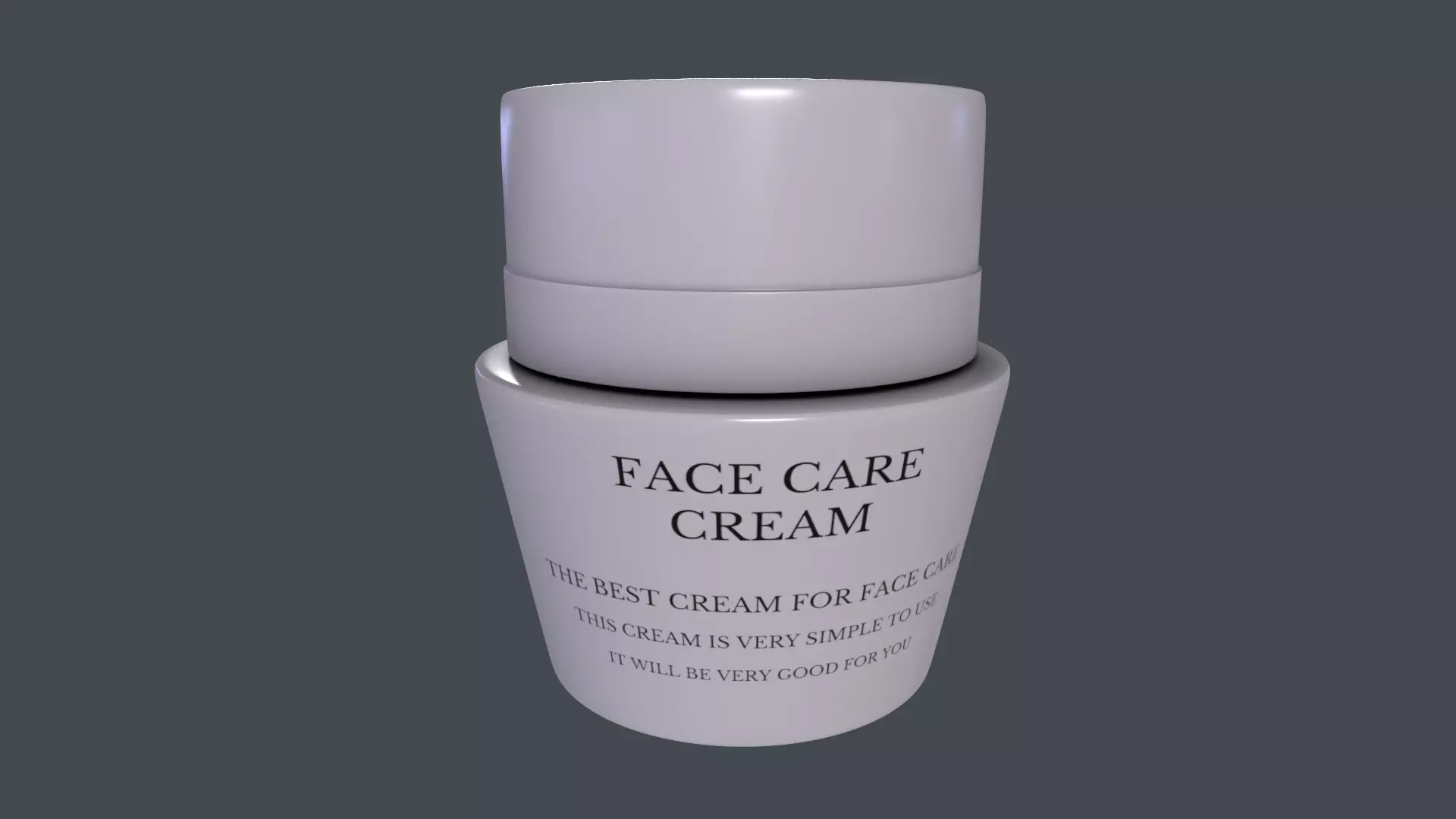 Face creams-Face Cream-PBR GAME READY Low-poly 3D model_0
