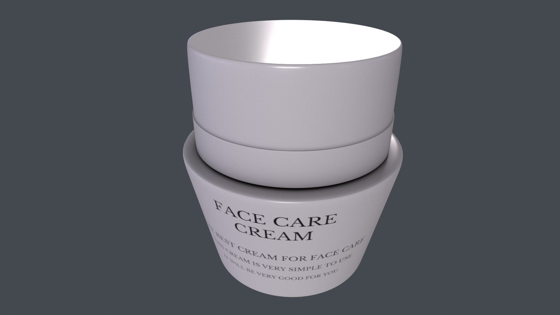Face creams-Face Cream-PBR GAME READY Low-poly 3D model_1