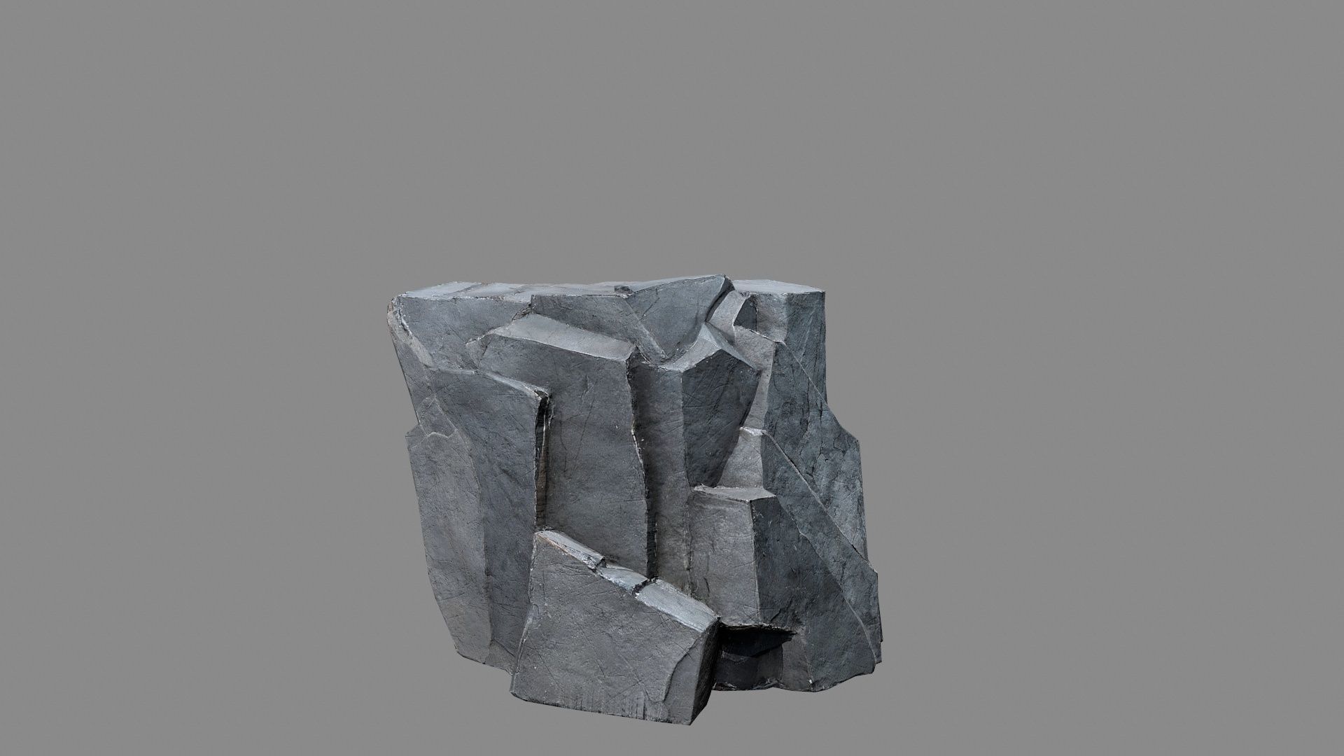 desert rocks Low-poly 3D model_19