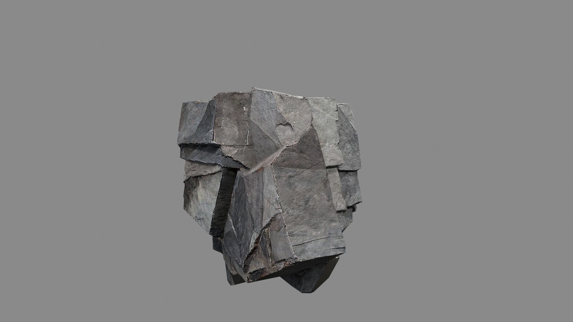 desert rocks Low-poly 3D model_21