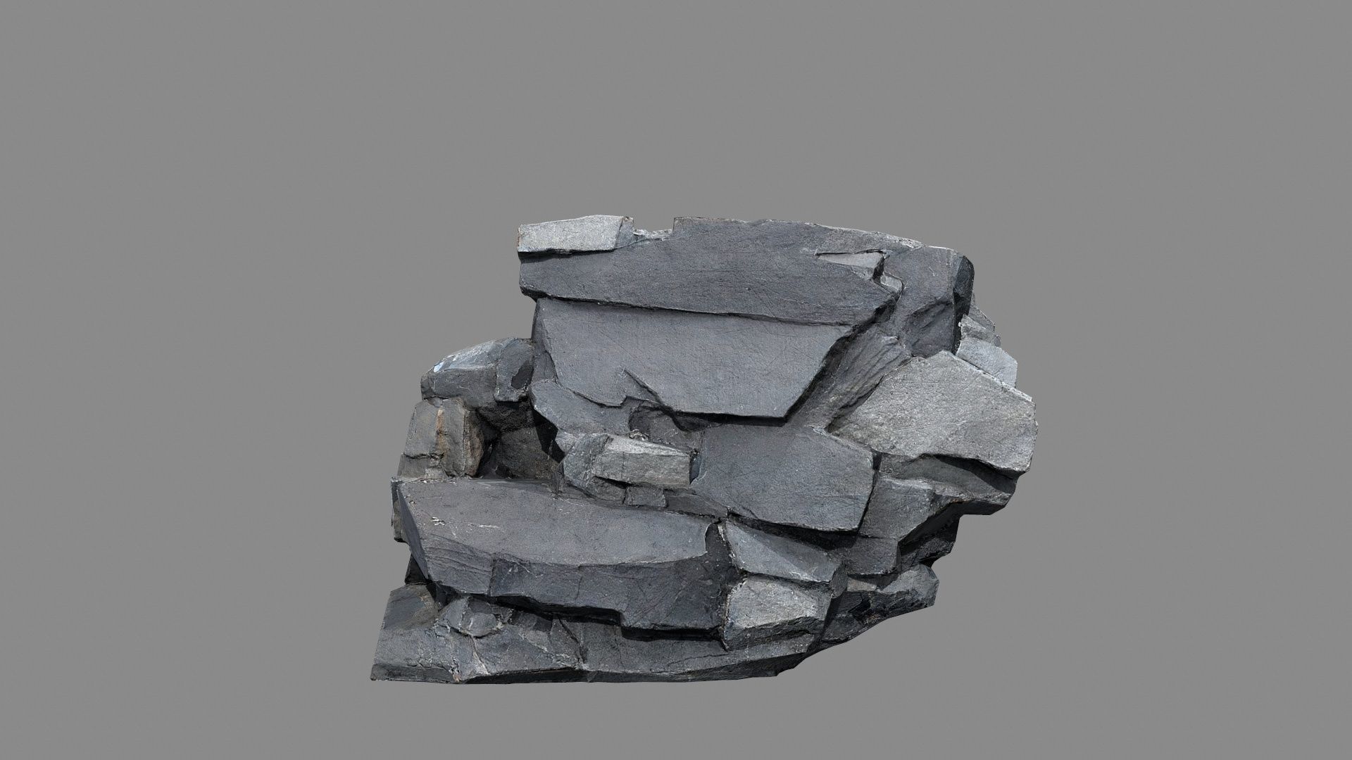 desert rocks Low-poly 3D model_16