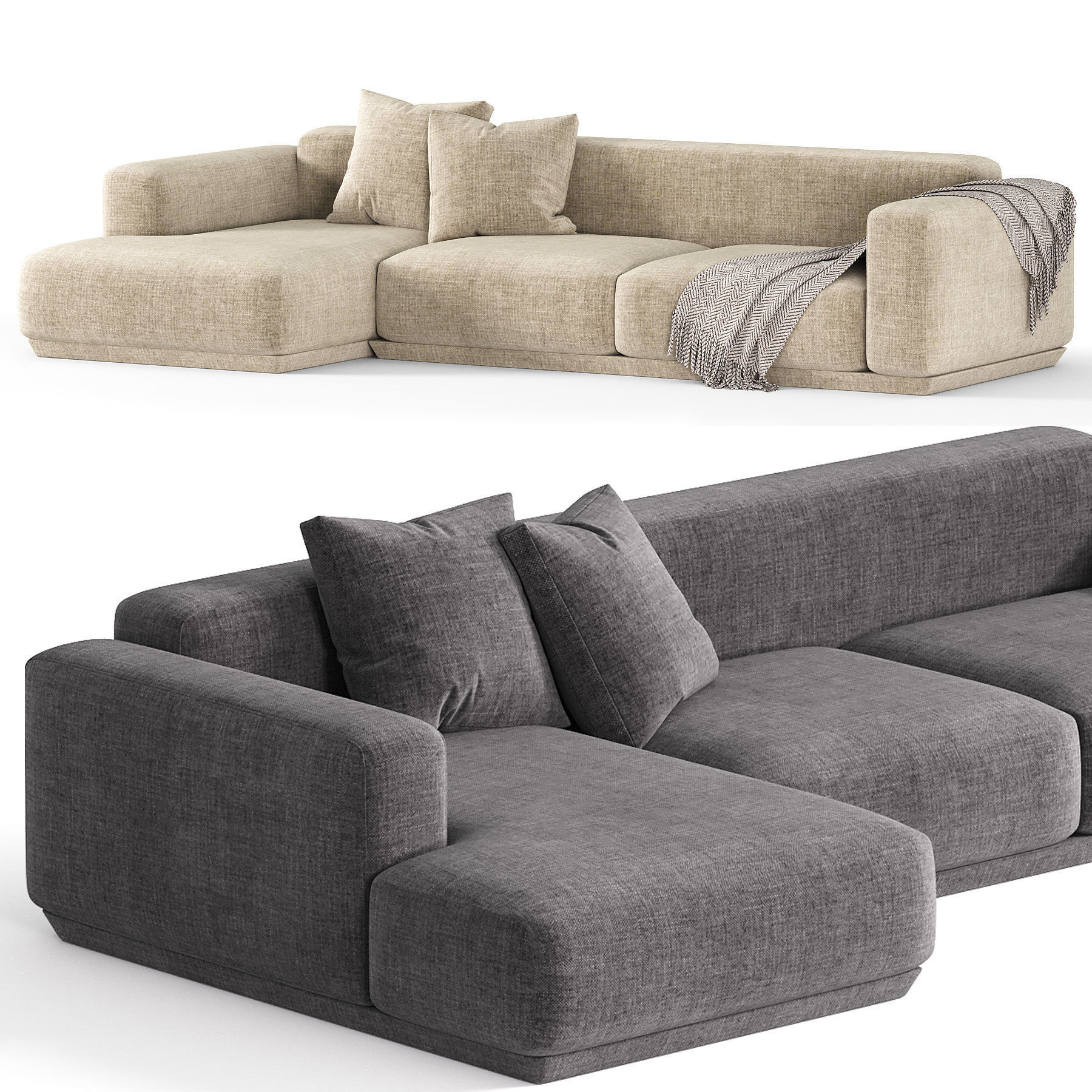 Corner Sofa Grant By Lavsit 3D model_2