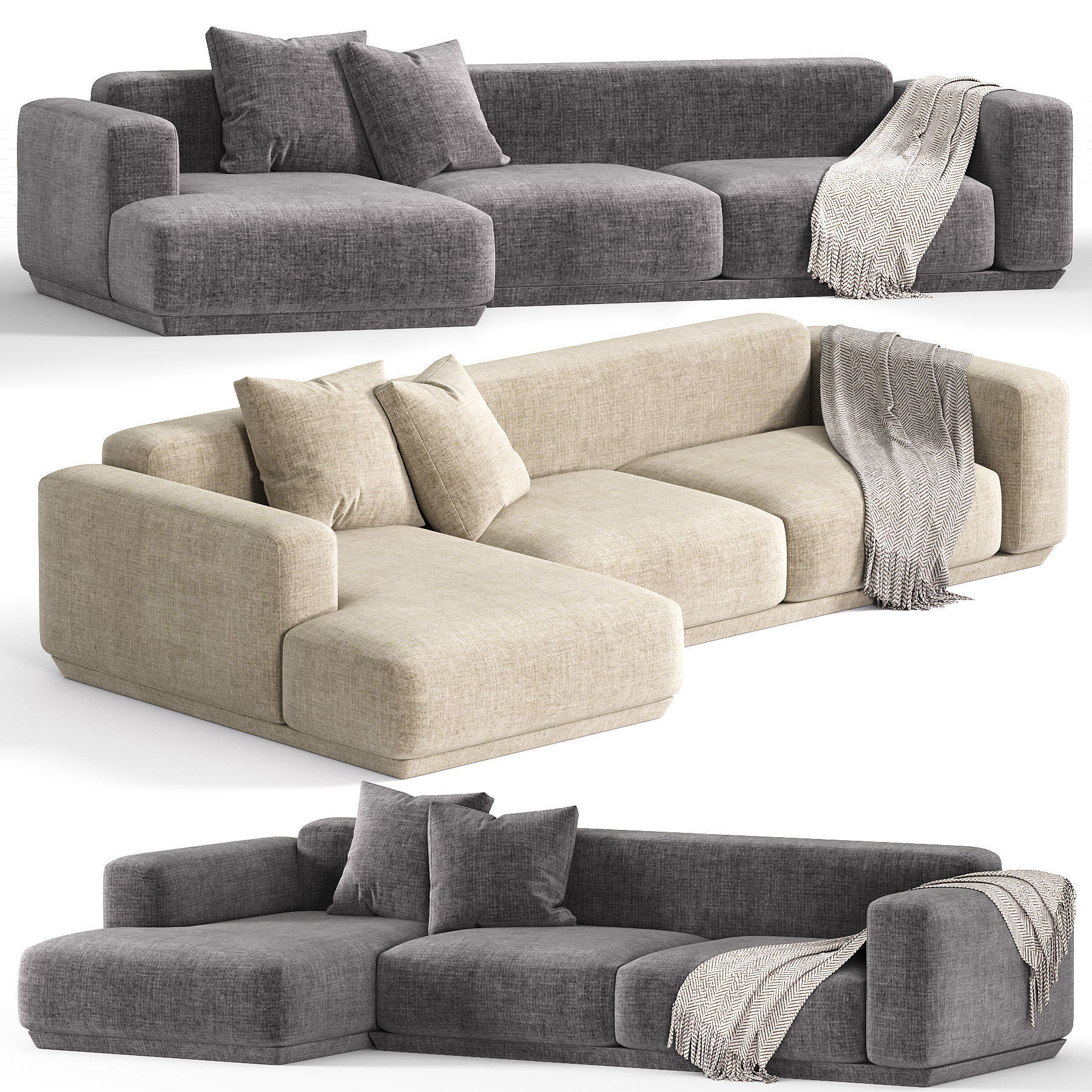 Corner Sofa Grant By Lavsit 3D model_1