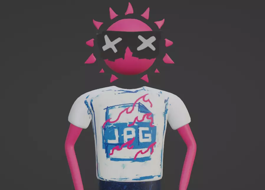 Cartoon character Rigged Low-poly 3D model Low-poly 3D model