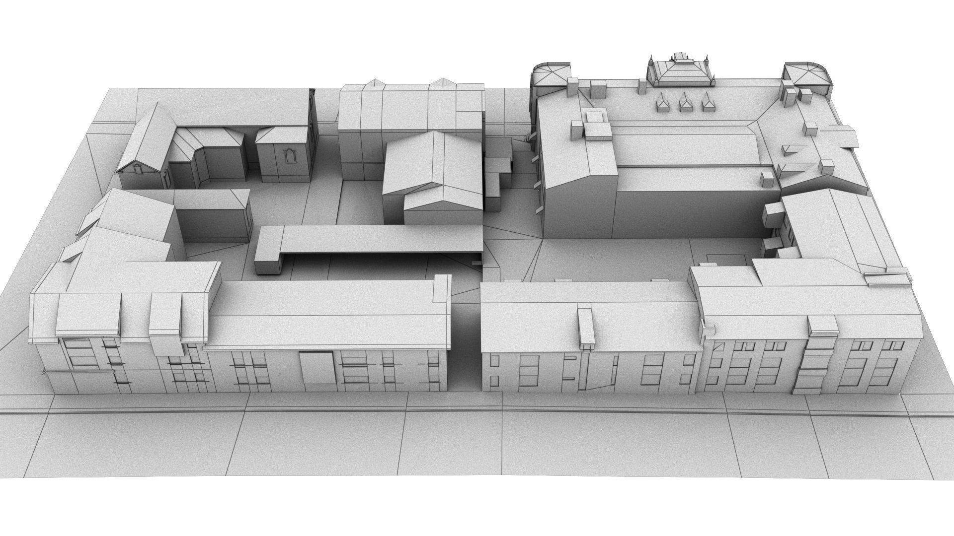 CITY BUILDING LOW POLY PP 01 3D model_12