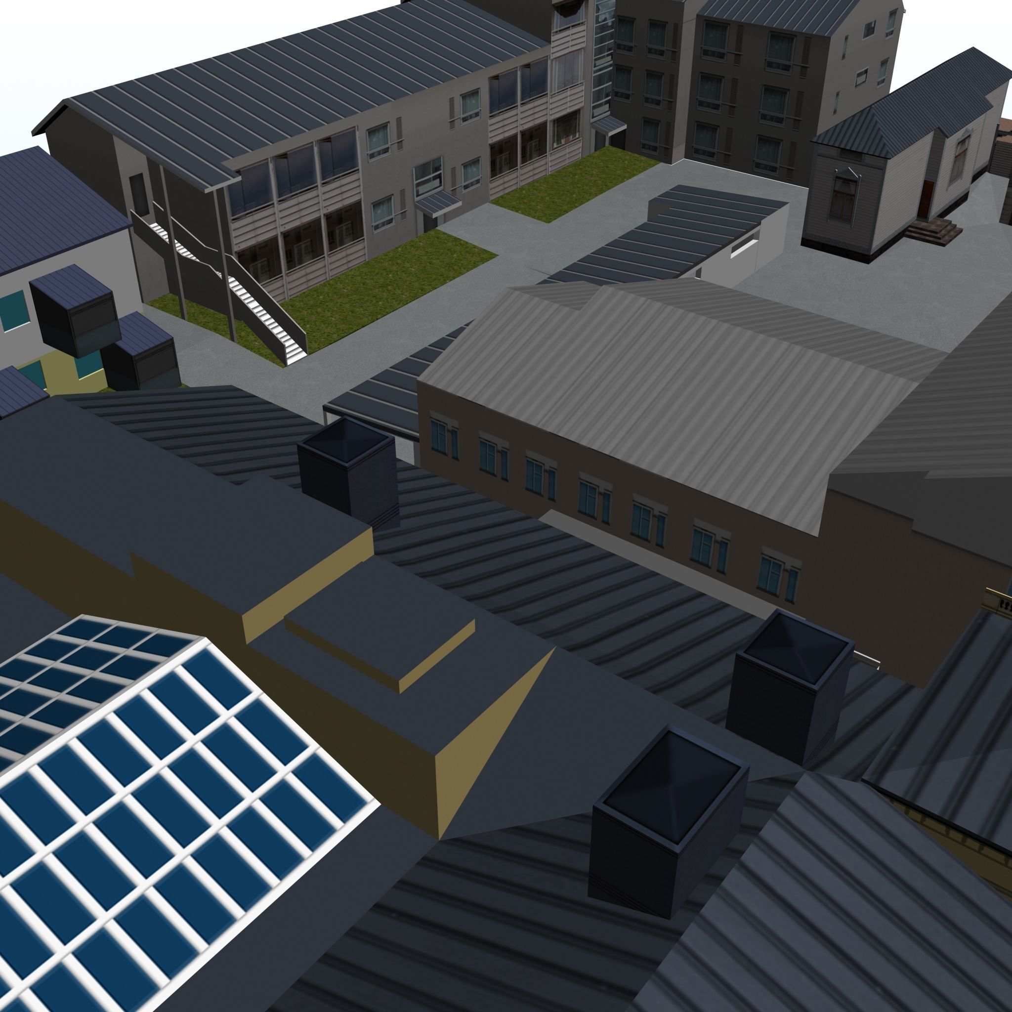 CITY BUILDING LOW POLY PP 01 3D model_10
