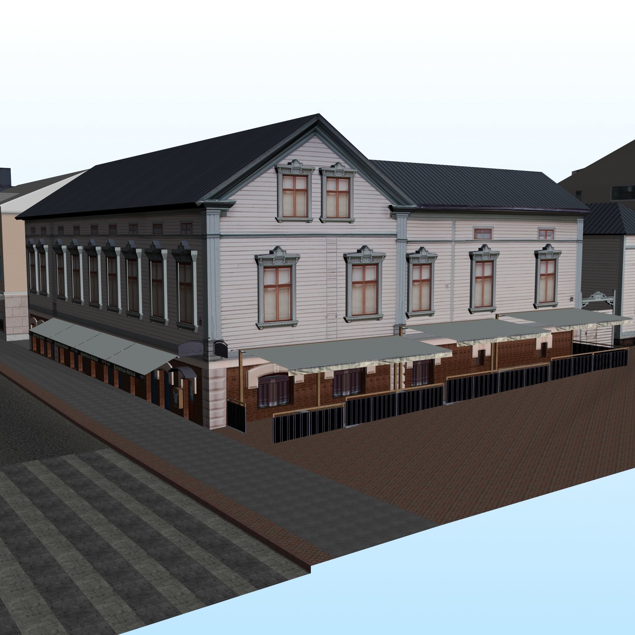 CITY BUILDING LOW POLY PP 01 3D model_7