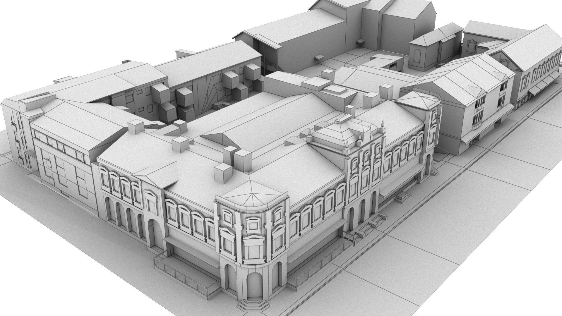 CITY BUILDING LOW POLY PP 01 3D model_13