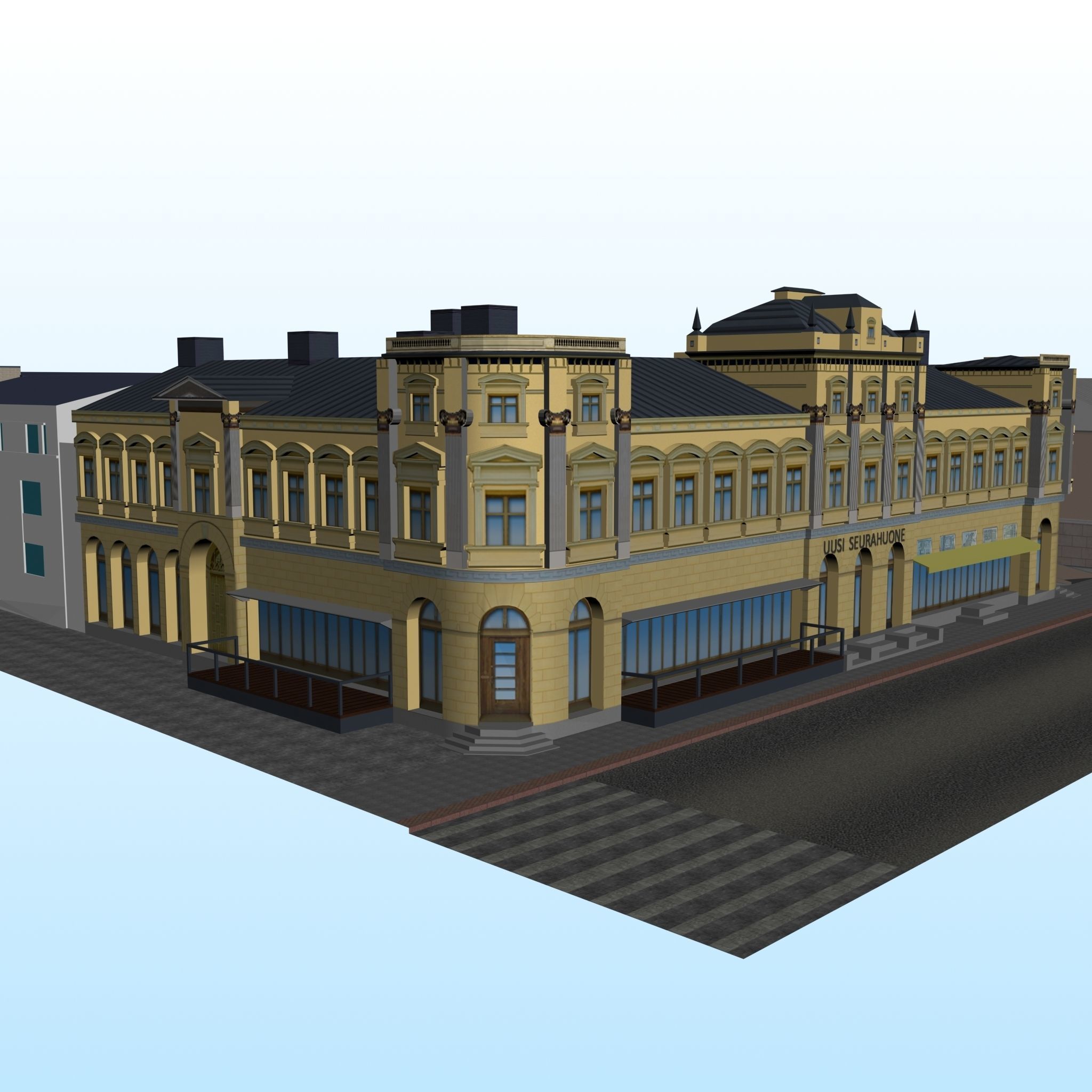 CITY BUILDING LOW POLY PP 01 3D model_6