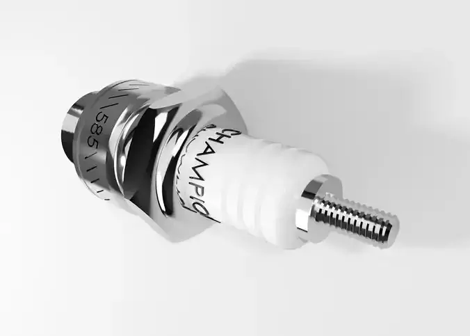Spark Plug-Realistic Automotive Engine Component 3D Model 3D model