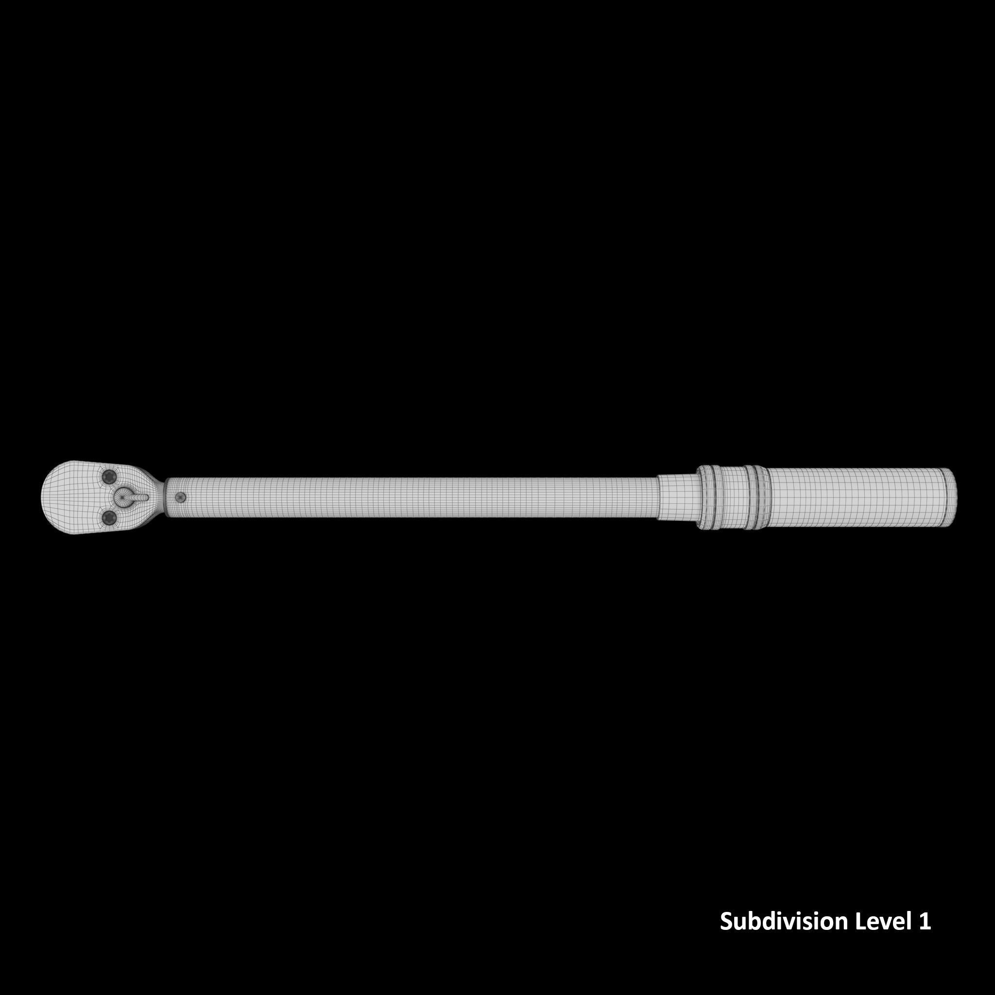 SO Torque Wrench Low-poly 3D model_9
