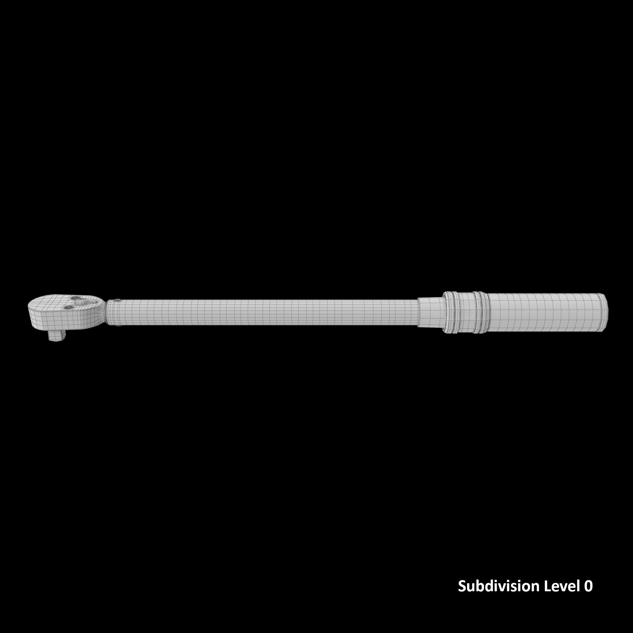 SO Torque Wrench Low-poly 3D model_10