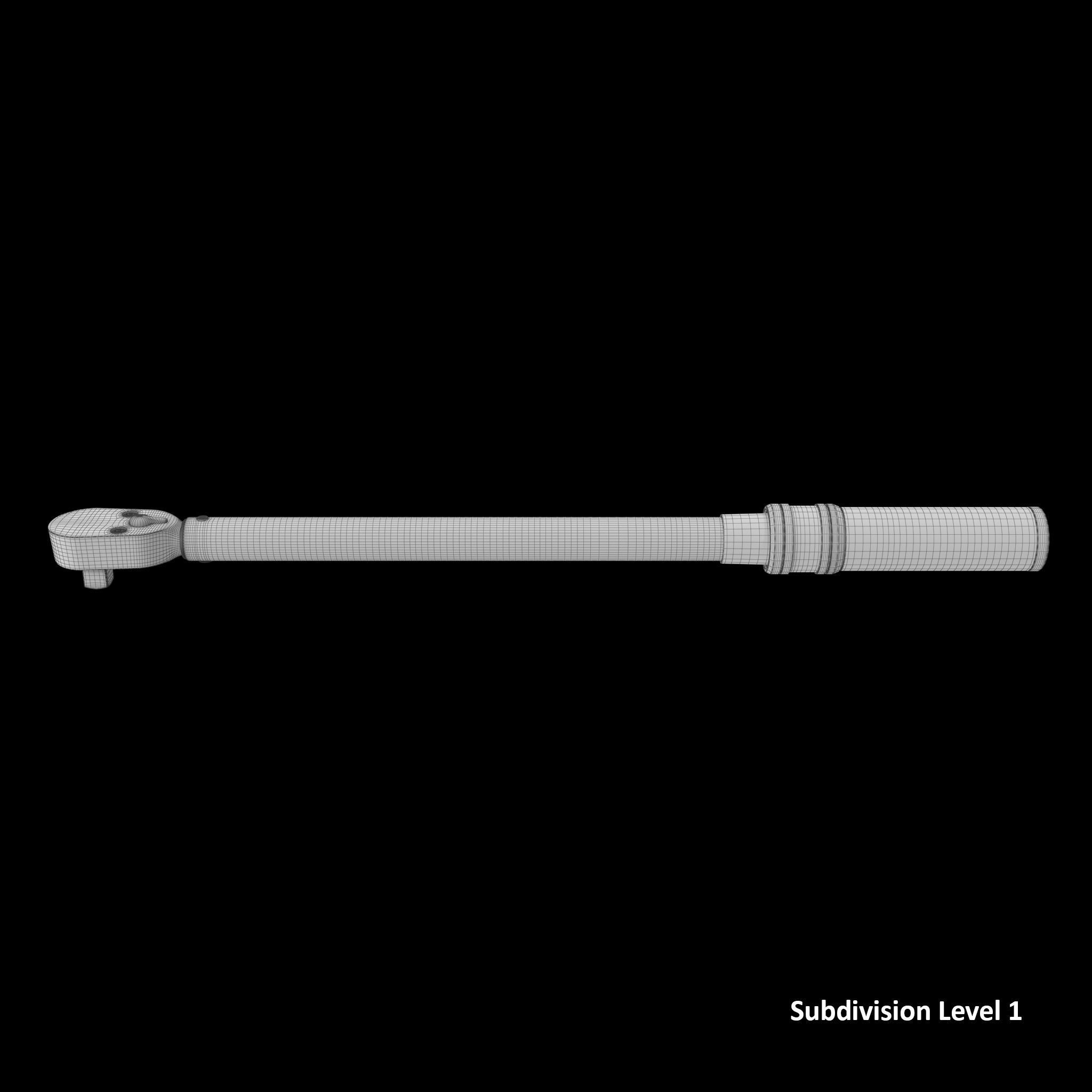 SO Torque Wrench Low-poly 3D model_11