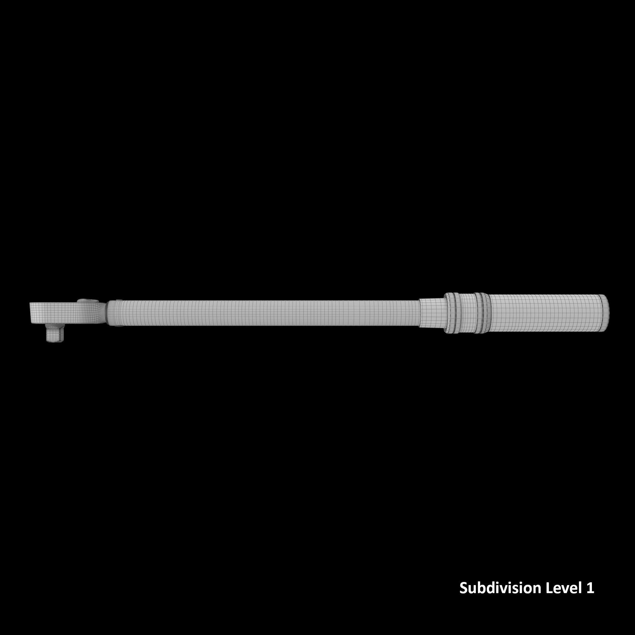 SO Torque Wrench Low-poly 3D model_17
