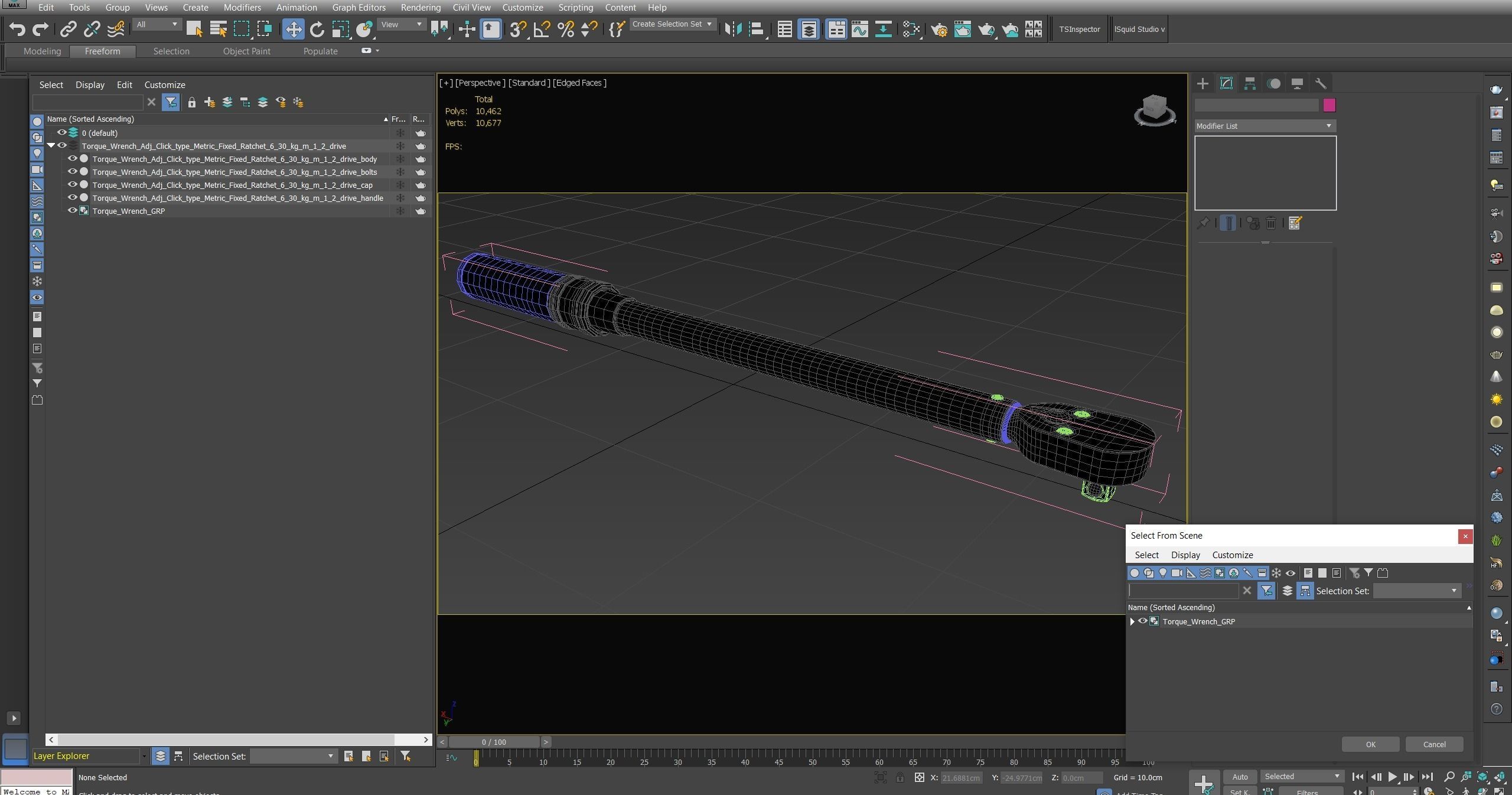 SO Torque Wrench Low-poly 3D model_27