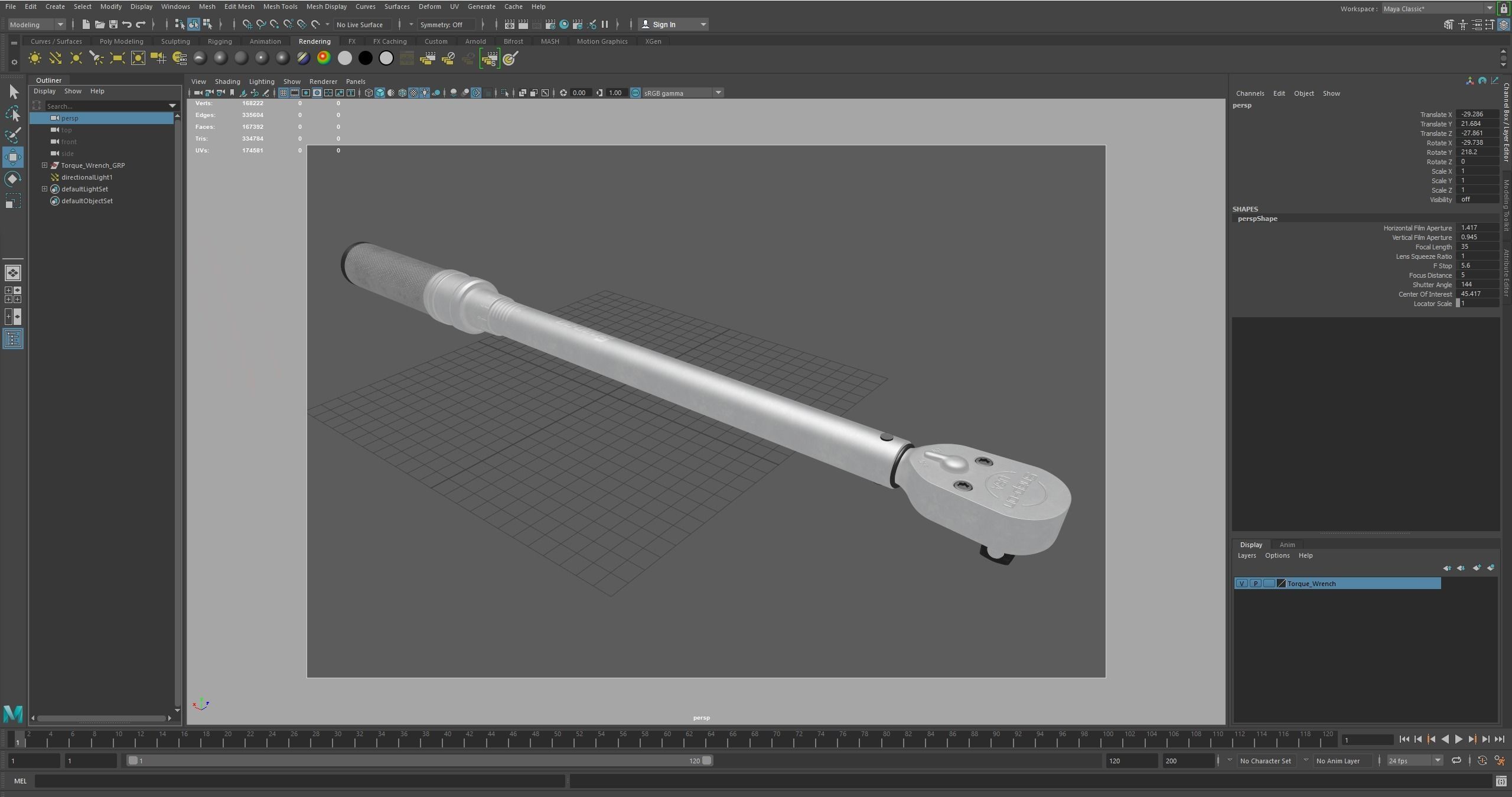 SO Torque Wrench Low-poly 3D model_29