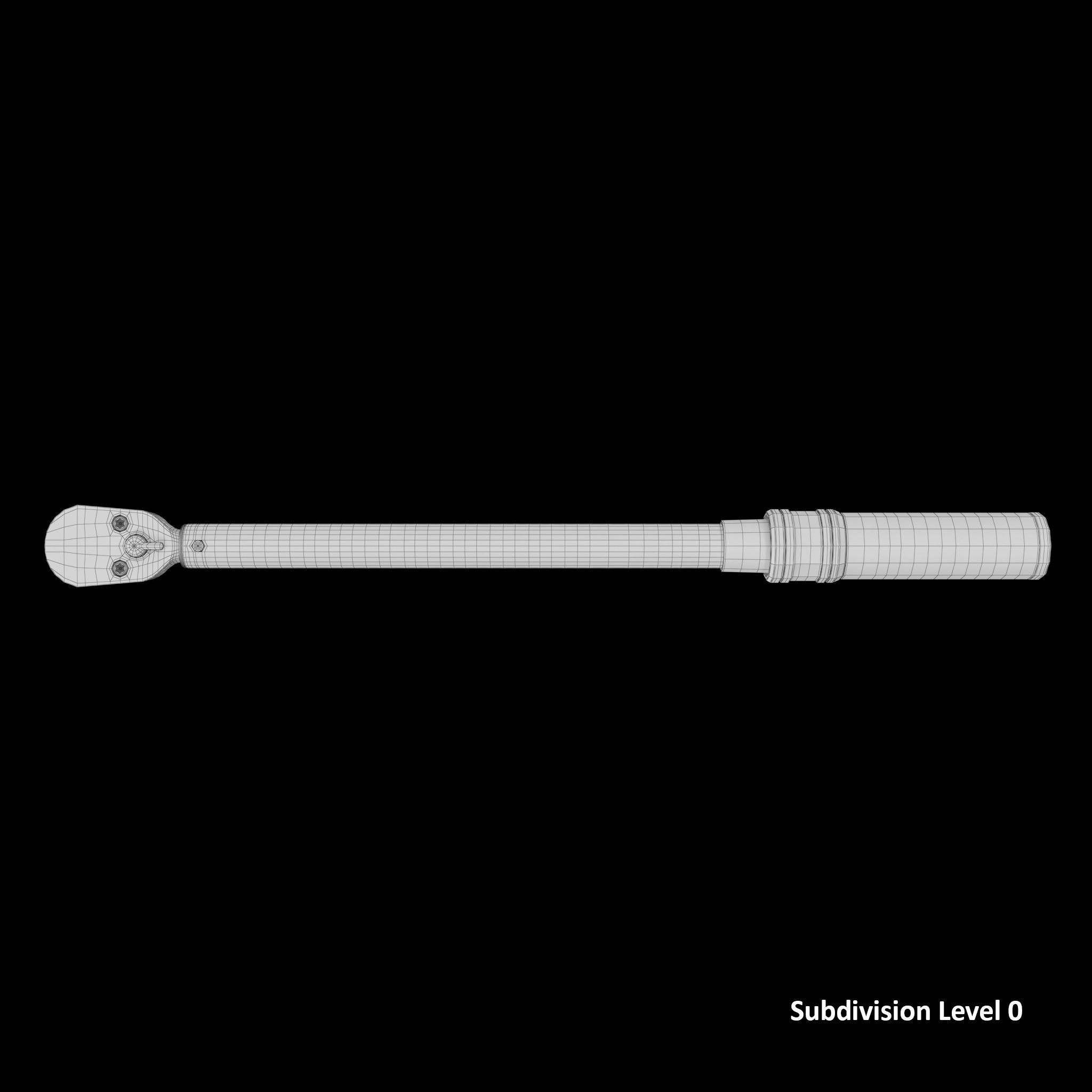 SO Torque Wrench Low-poly 3D model_8