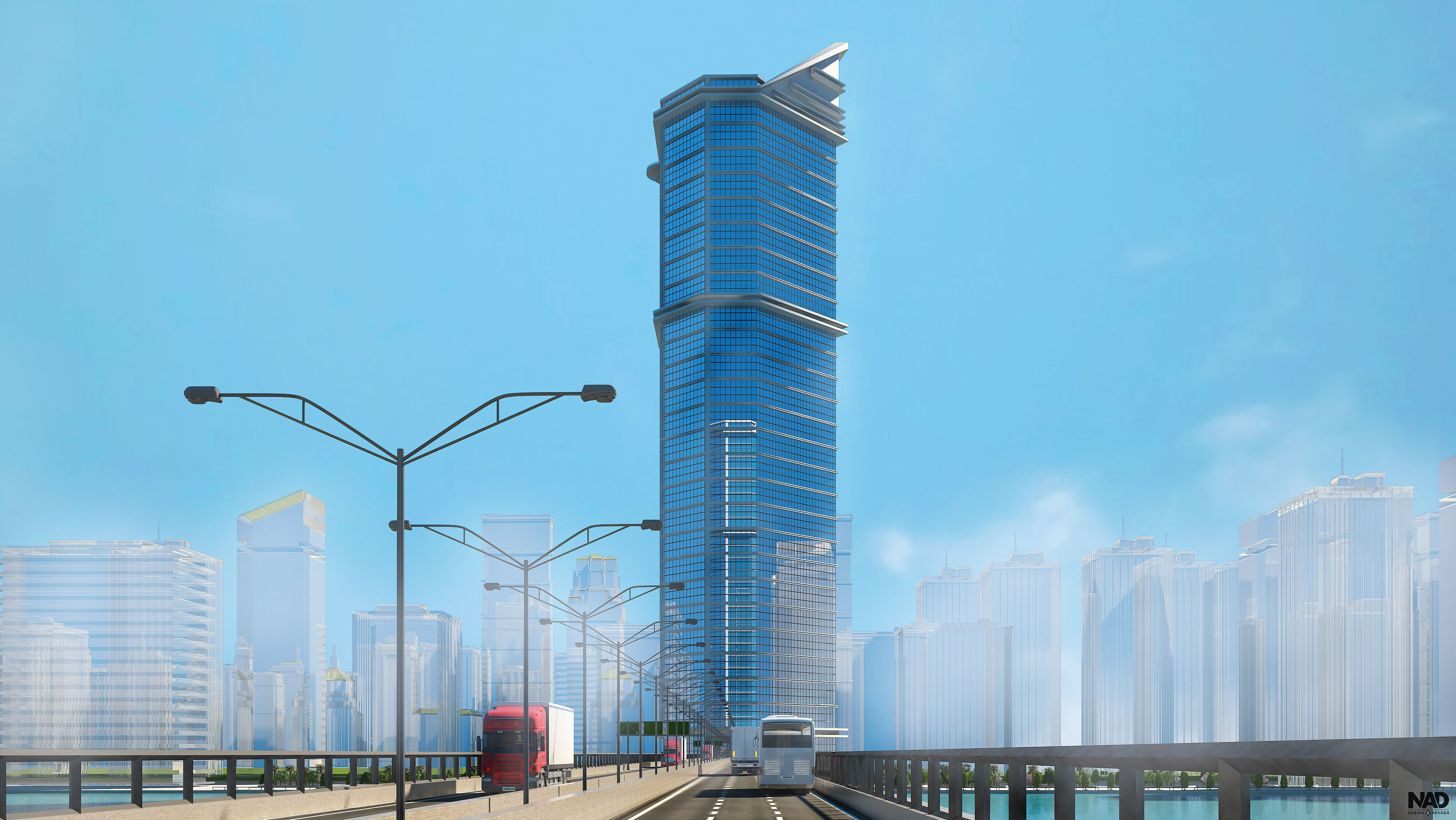 Tower Bridge Exterior Design  Free 3D model_6