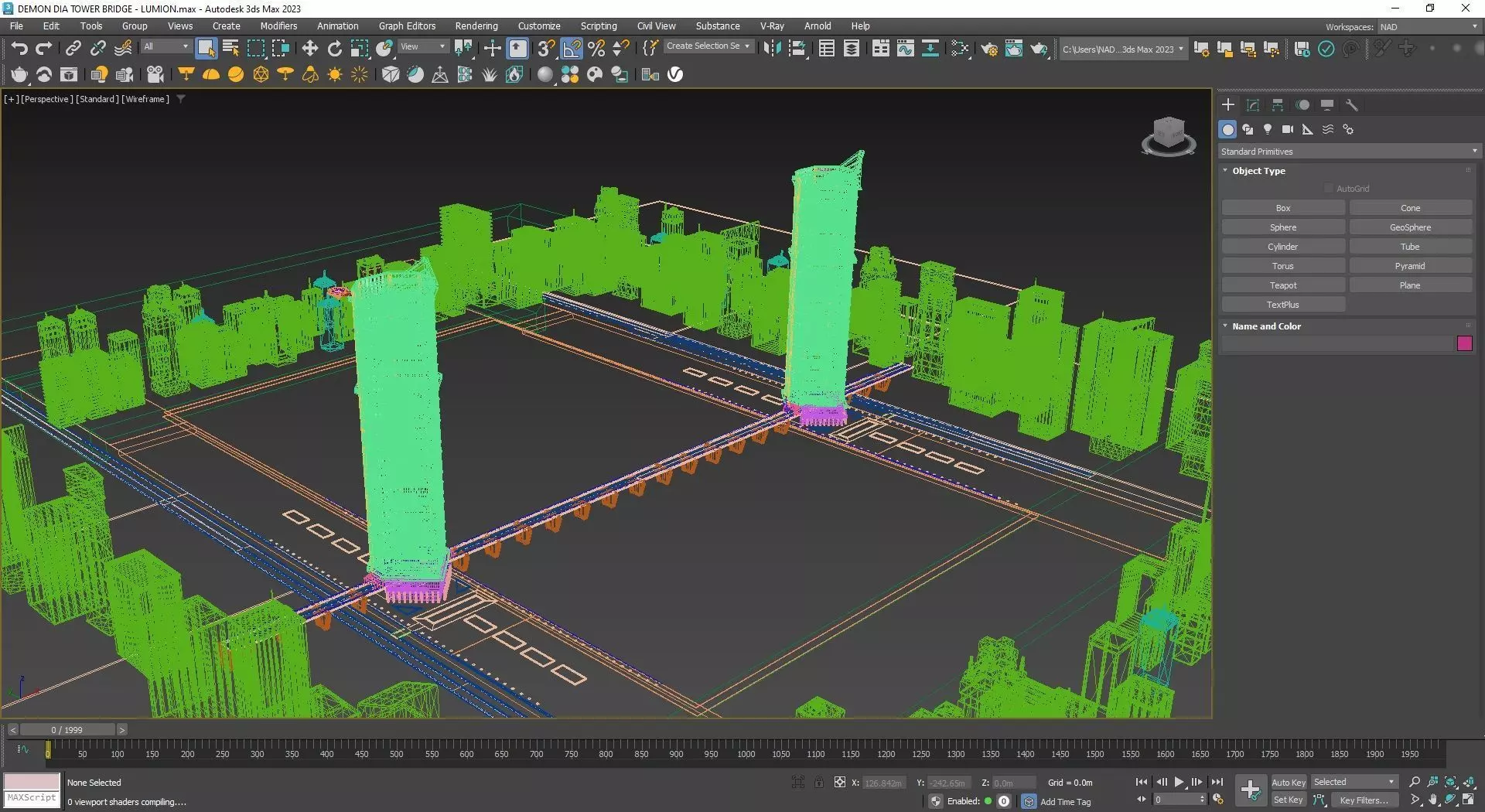 Tower Bridge Exterior Design  Free 3D model_11