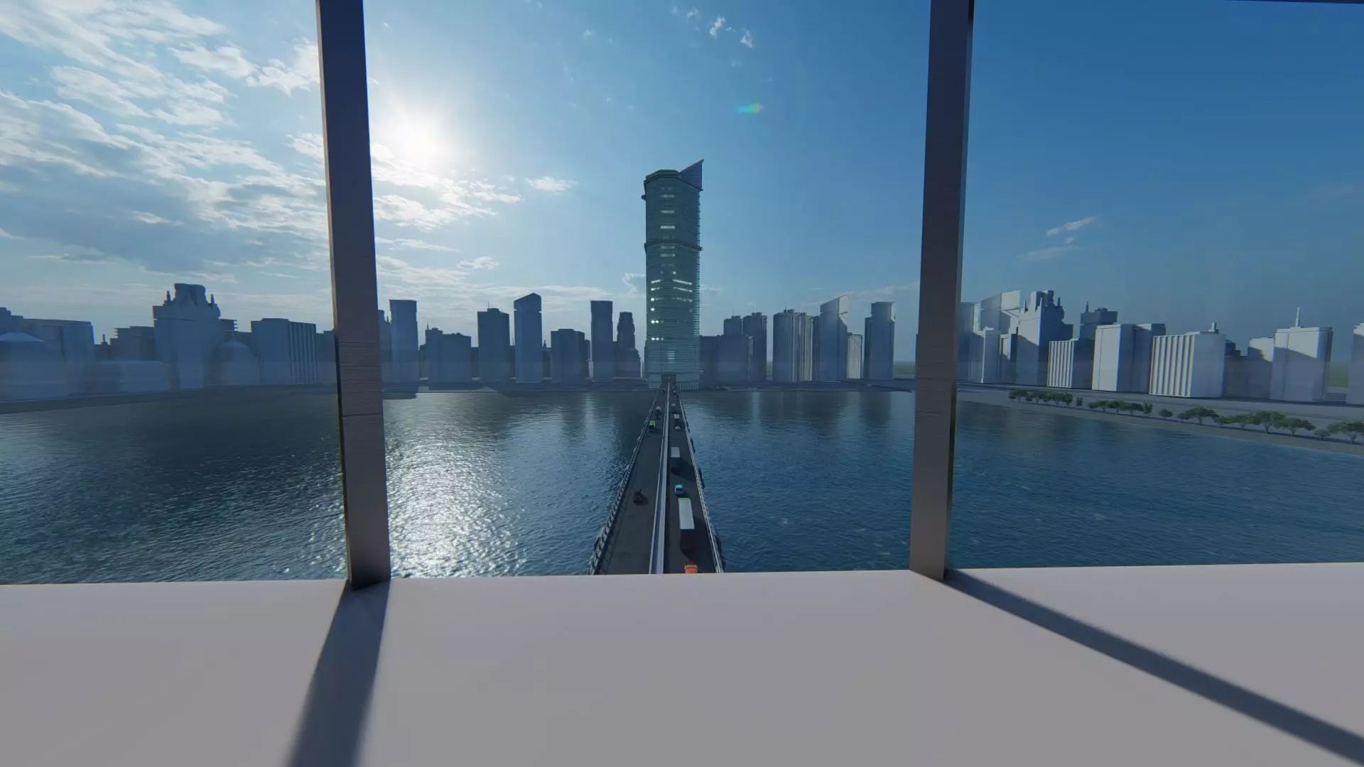 Tower Bridge Exterior Design  Free 3D model_13