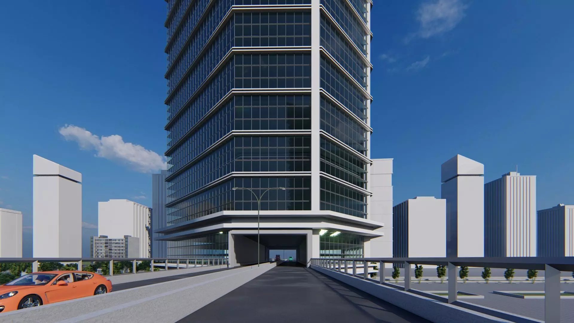 Tower Bridge Exterior Design  Free 3D model_21