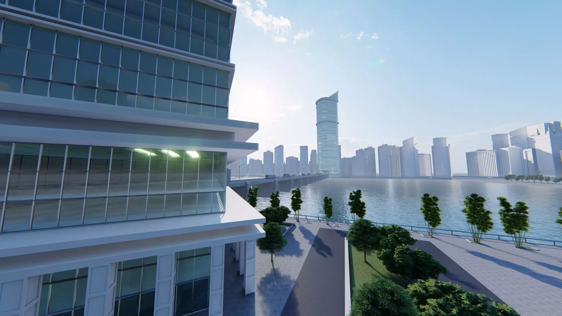 Tower Bridge Exterior Design  Free 3D model_17