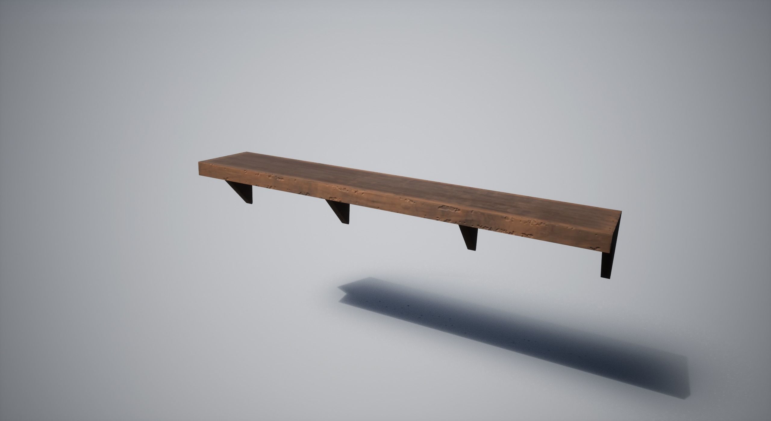 Medieval Shelf Low-poly 3D model_4