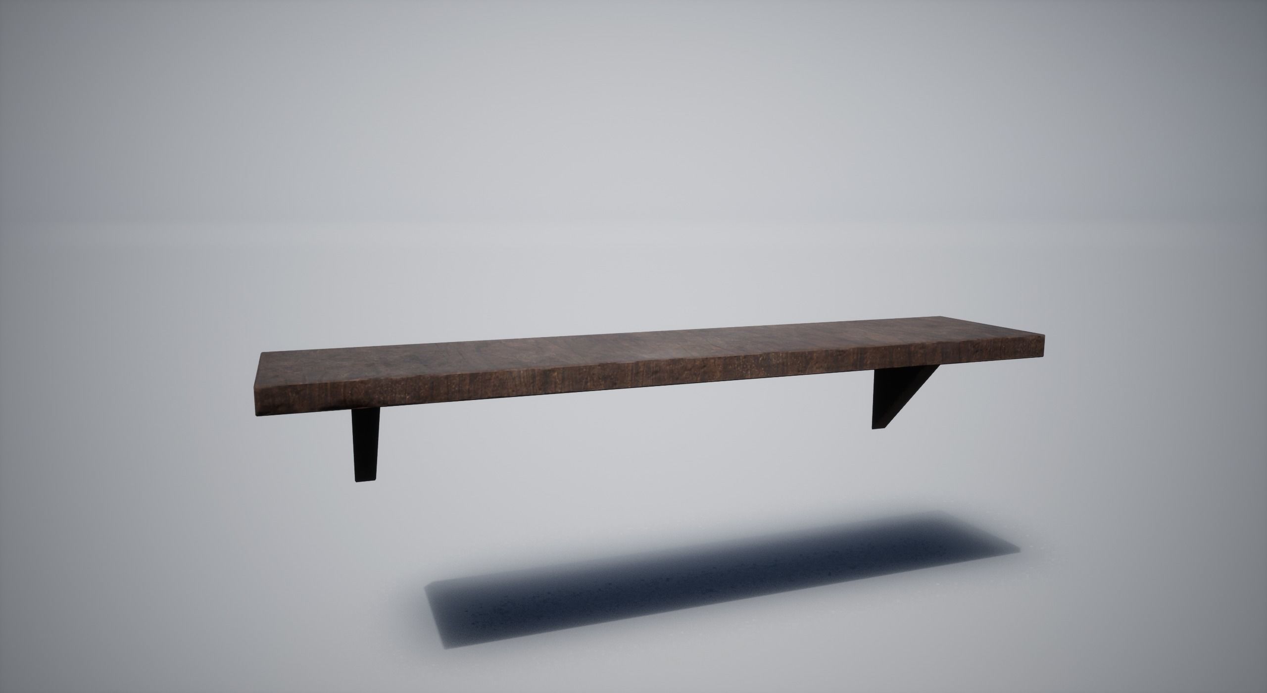 Medieval Shelf Low-poly 3D model_6