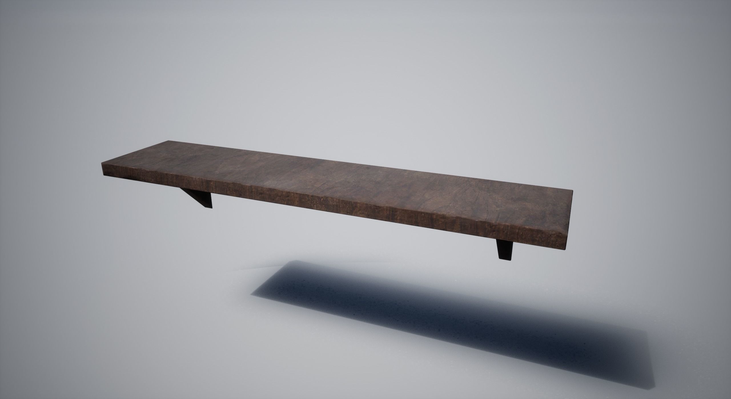 Medieval Shelf Low-poly 3D model_5