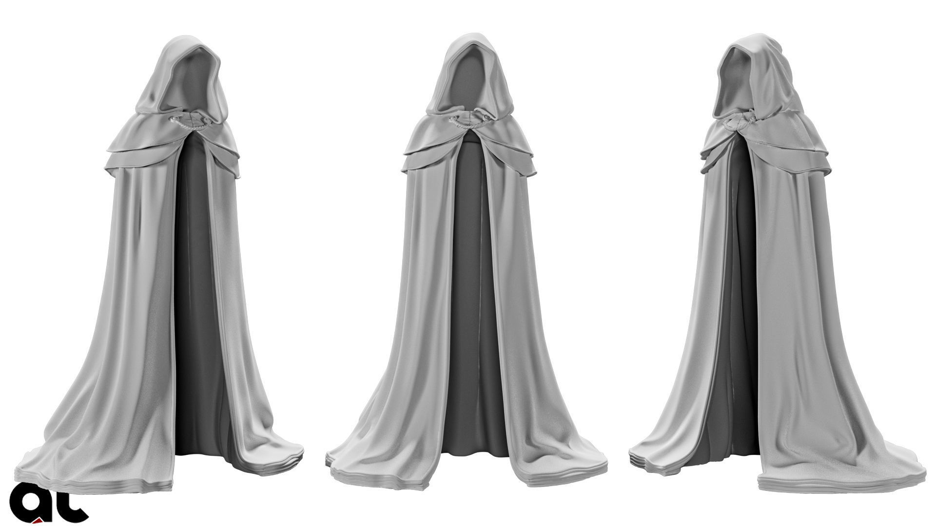 Floating Cloack 3D print model_3