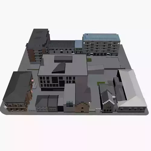 CITY BUILDING LOW POLY PP 03