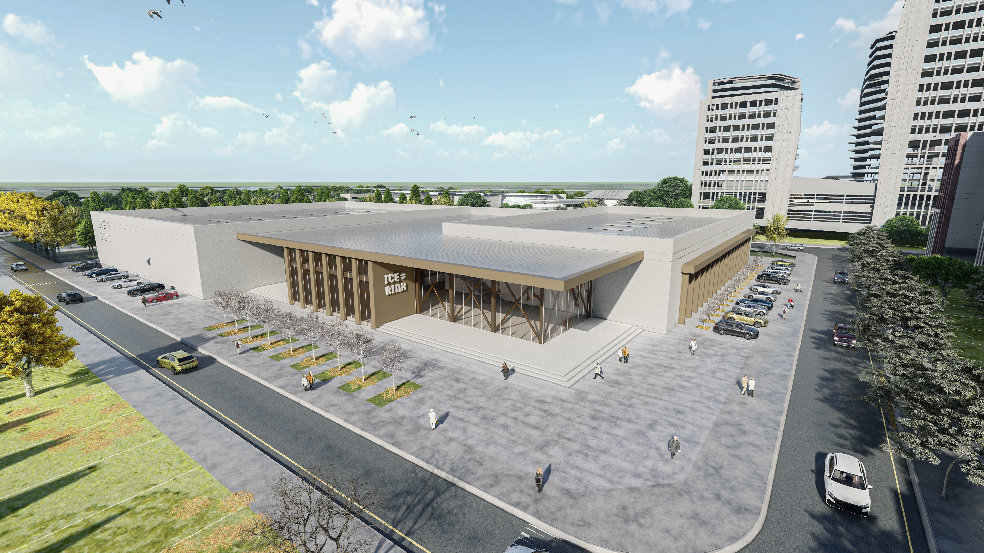 ICE RINK 3D SCENE PROJECT 3D model_4