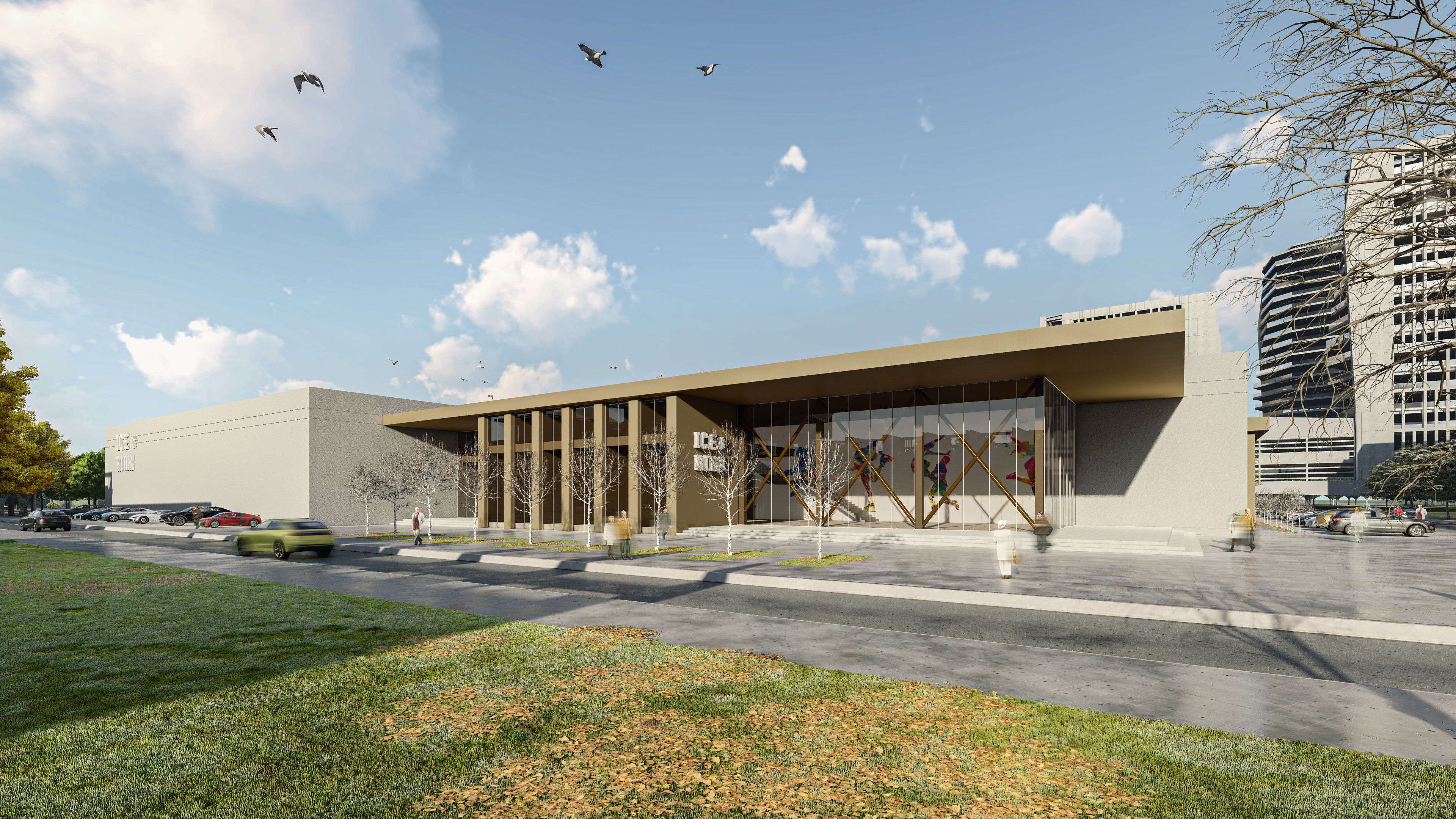 ICE RINK 3D SCENE PROJECT 3D model_2