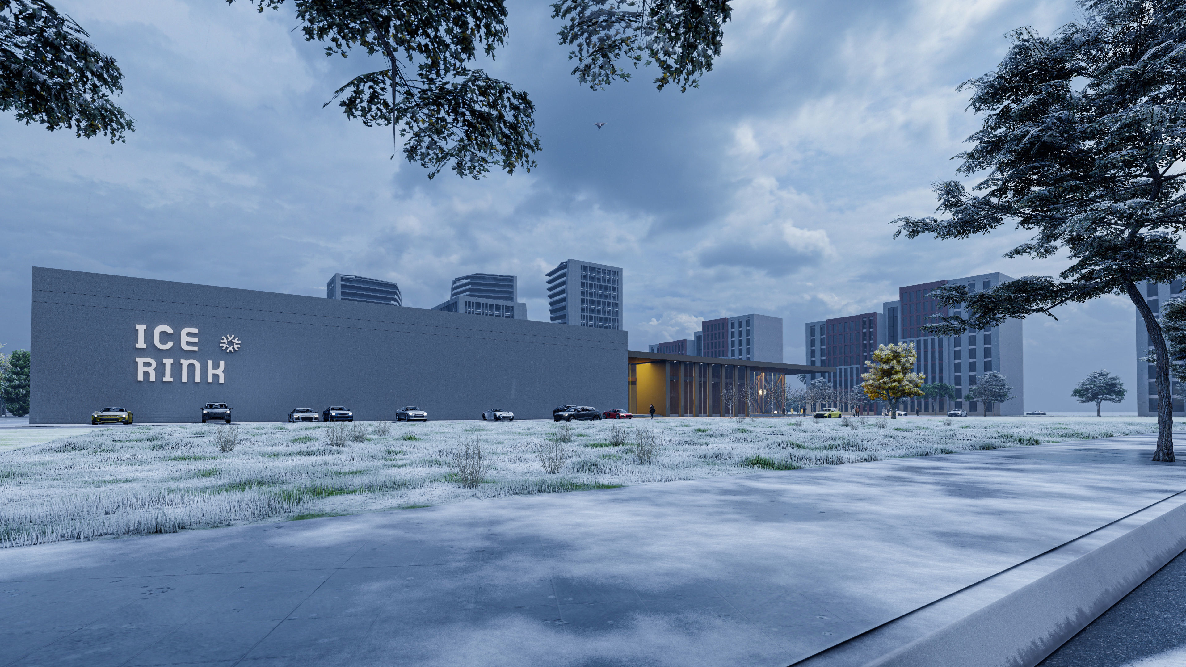 ICE RINK 3D SCENE PROJECT 3D model_9