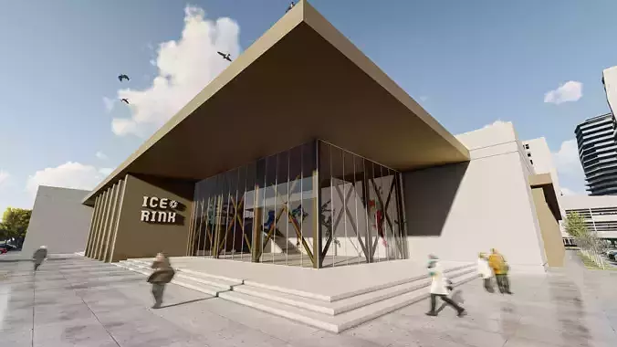 ICE RINK 3D SCENE PROJECT