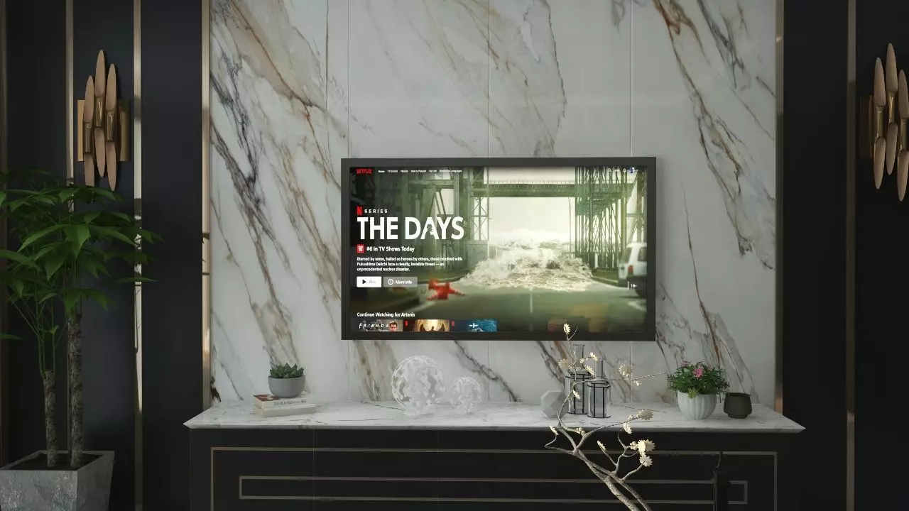 June Living Room Interior Design Free 3D model_11