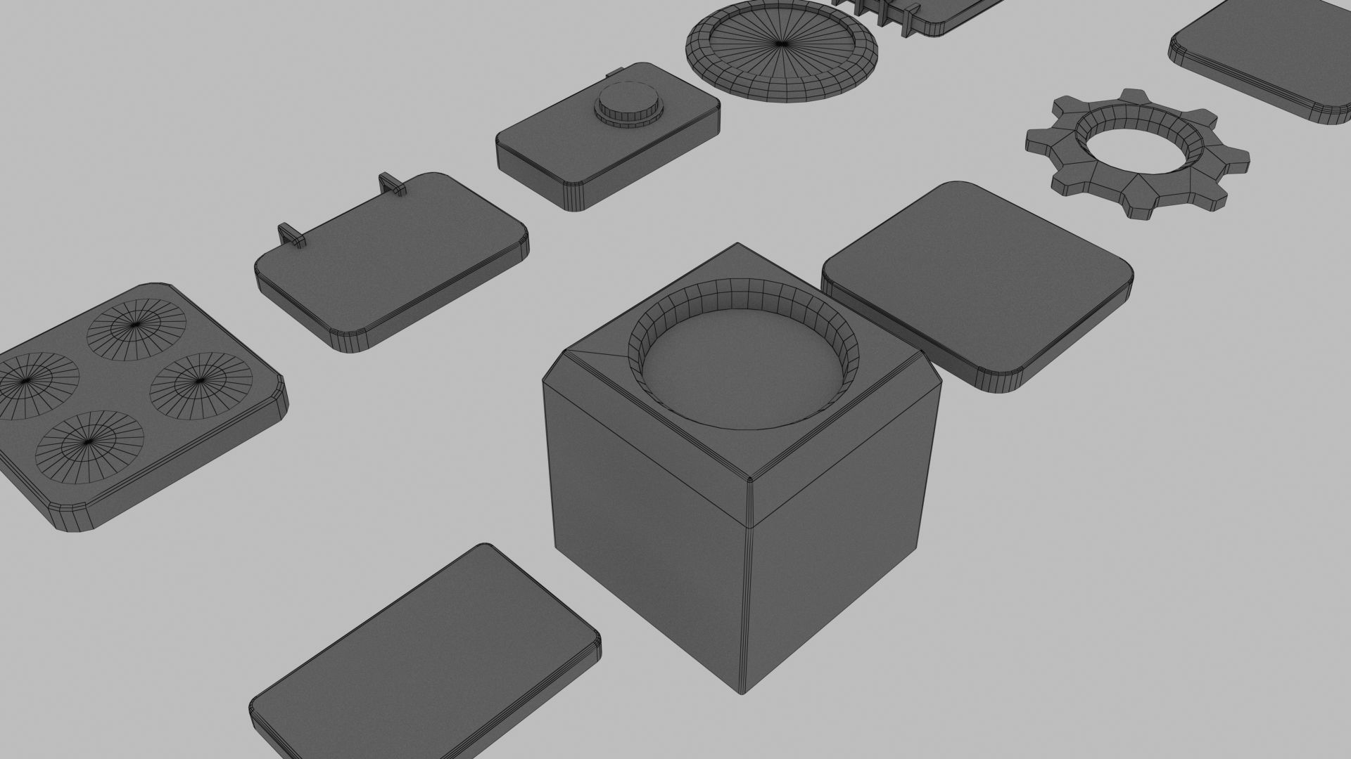 Apps 3d icon low poly Low-poly 3D model_12