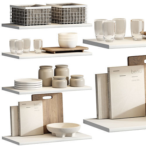 Kitchen decor 02 3D model