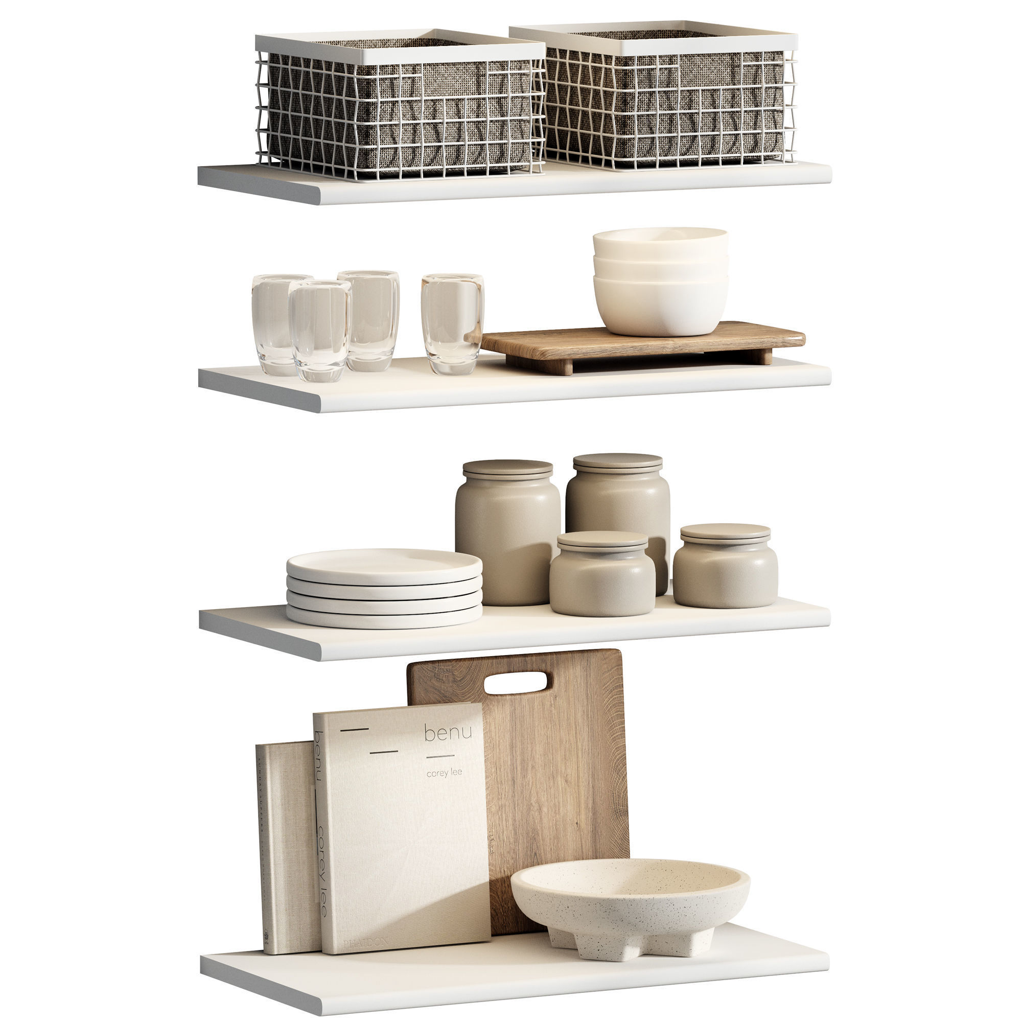 Kitchen decor 02 3D model_1