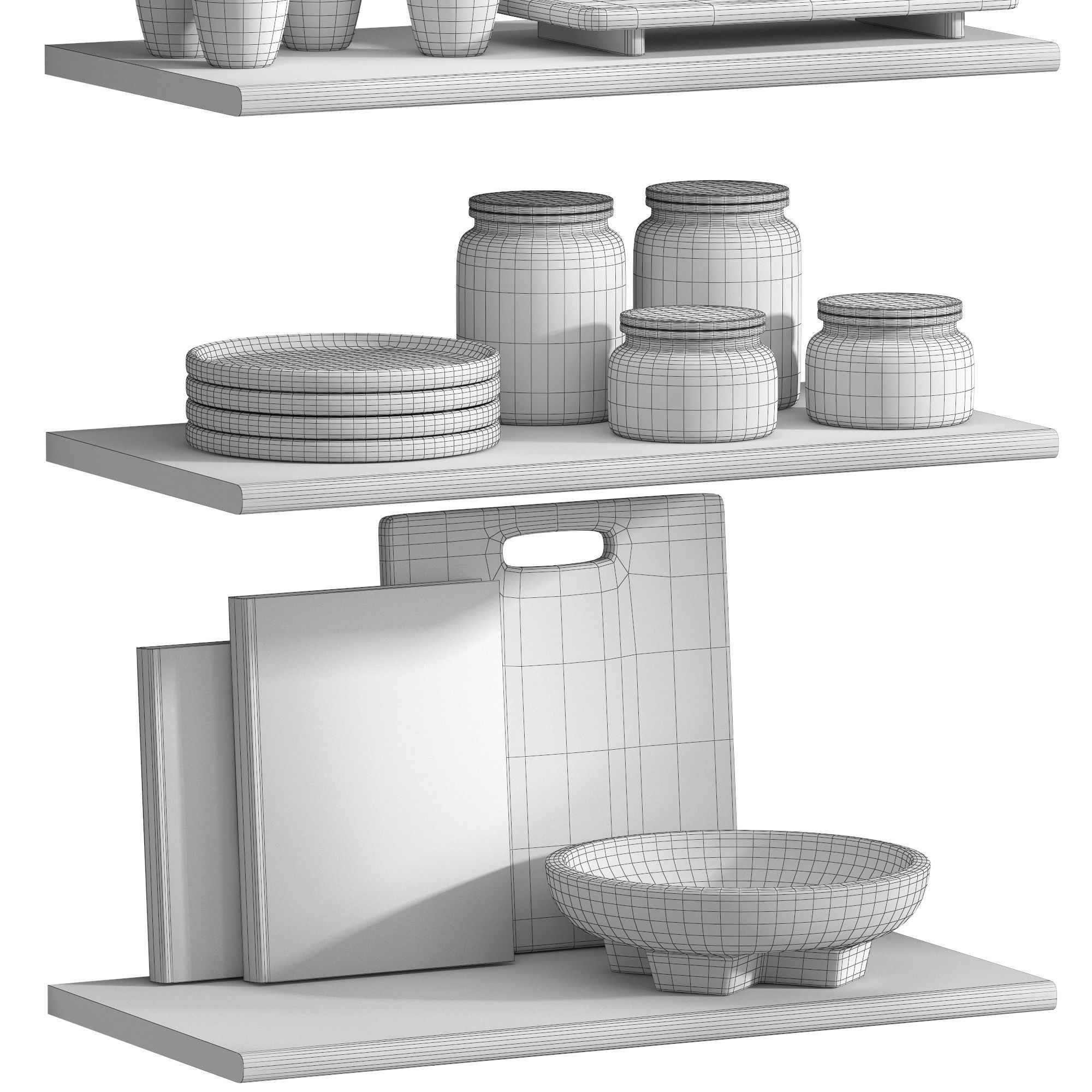 Kitchen decor 02 3D model_6