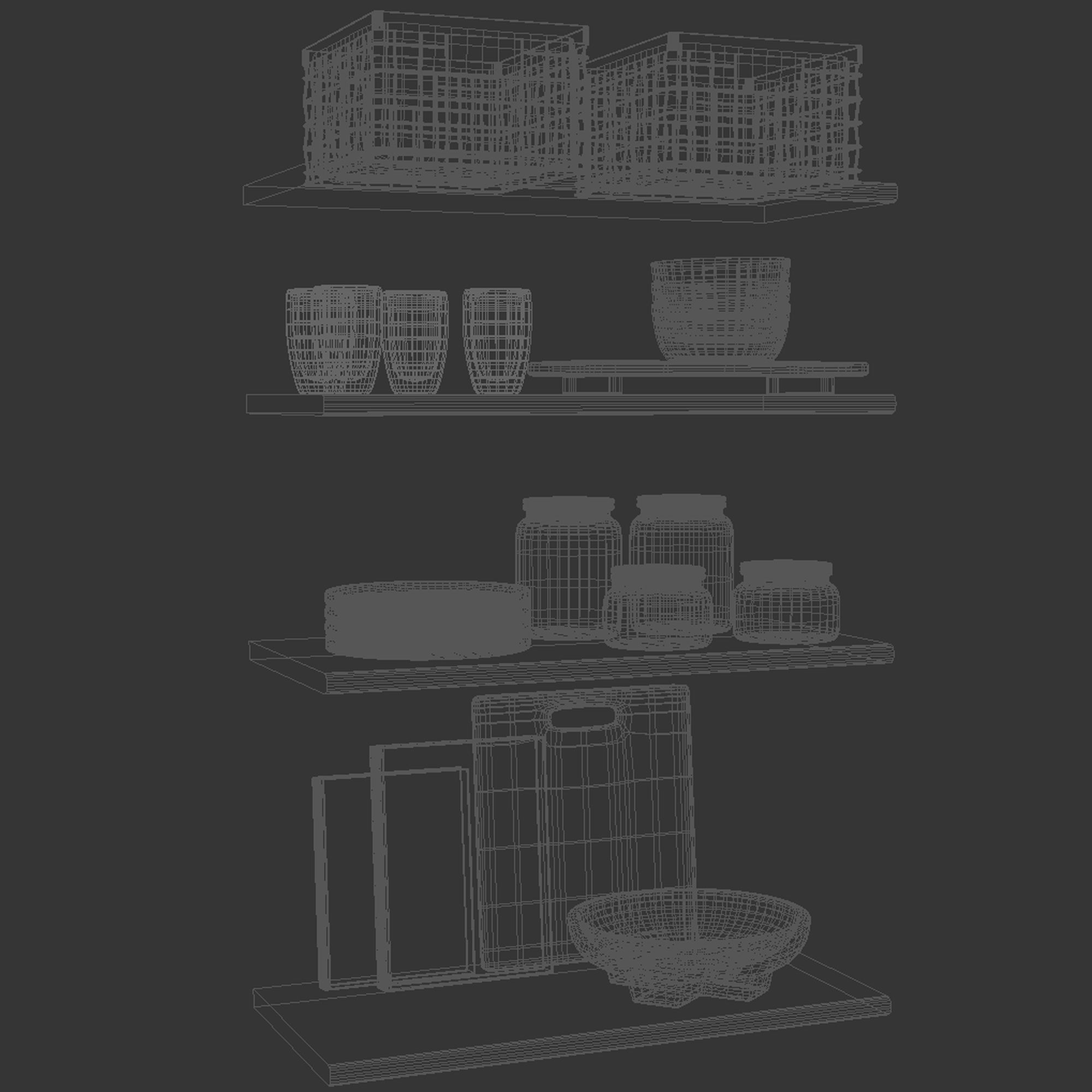Kitchen decor 02 3D model_8