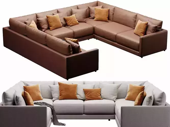Crate and Barrel Gather sofa  3D model