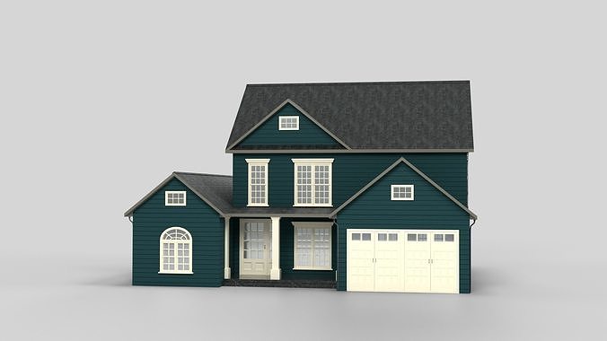 British House Design 06T3 Low-poly 3D model