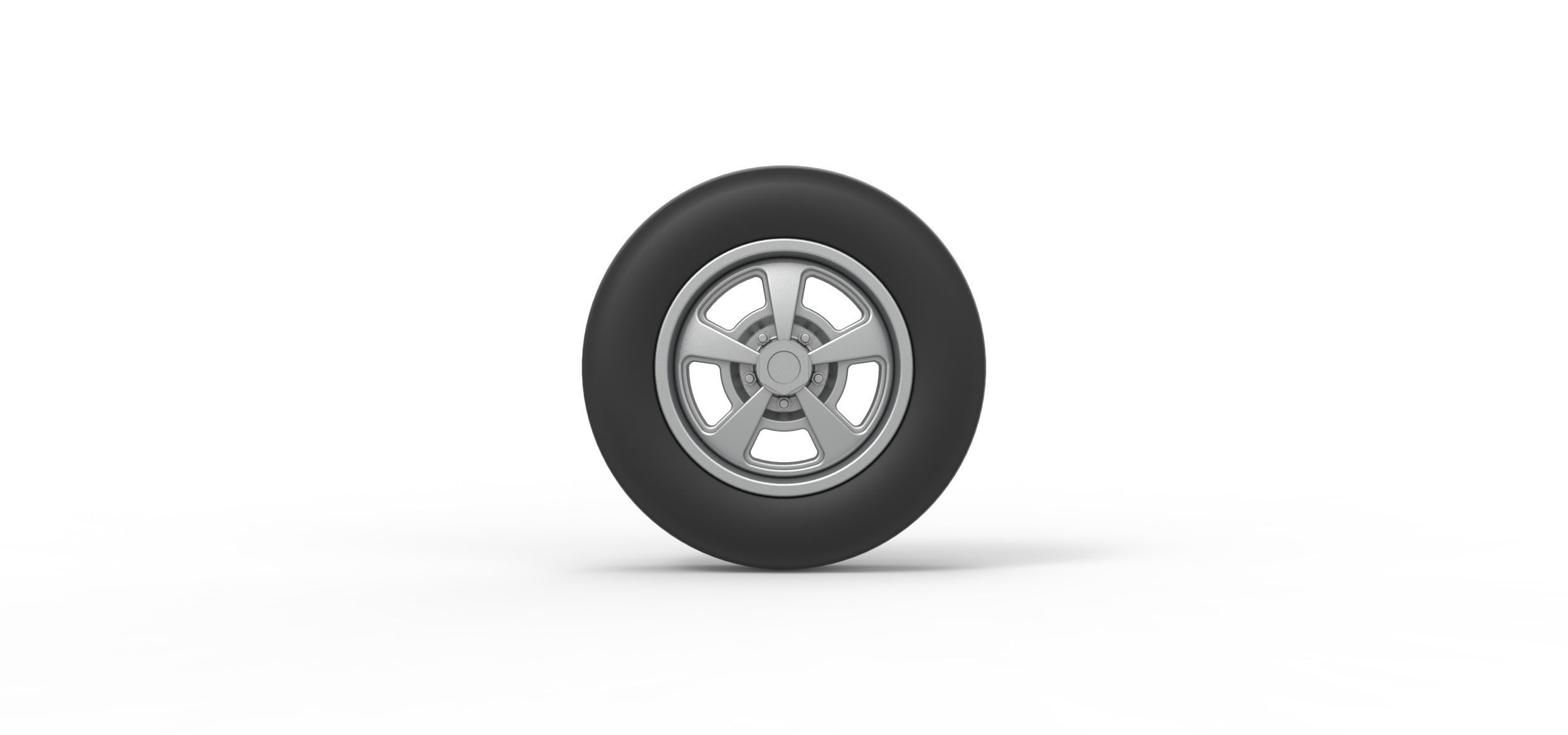 Front wheel of Small block Pulling tractor Scale 1 to 25 3D print model_4