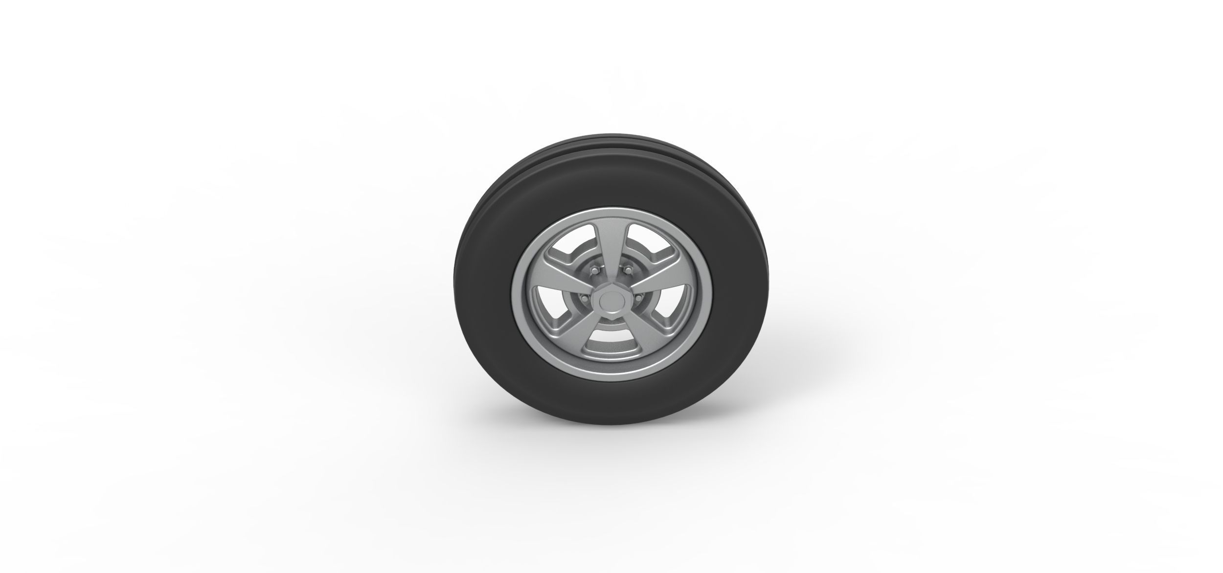 Front wheel of Small block Pulling tractor Scale 1 to 25 3D print model_5