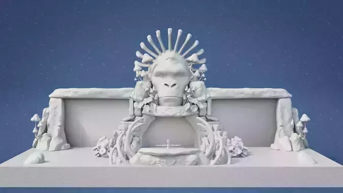 Skull Island Stage Set 3D print model