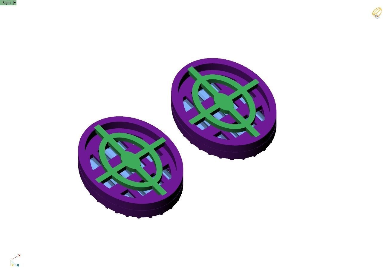 Custom Oval Studs Ice-out Baguettes Diamond Studs - Unisex 16mm 3D print model_12