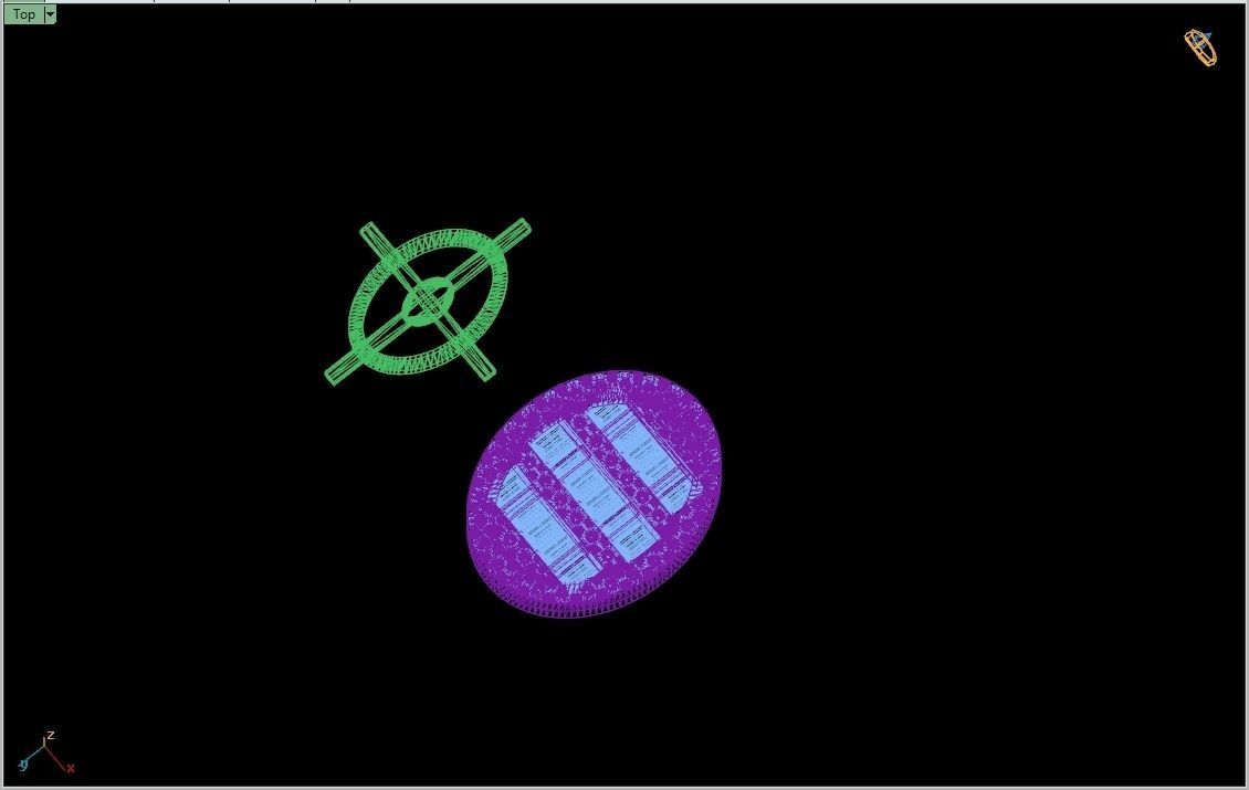 Custom Oval Studs Ice-out Baguettes Diamond Studs - Unisex 16mm 3D print model_17