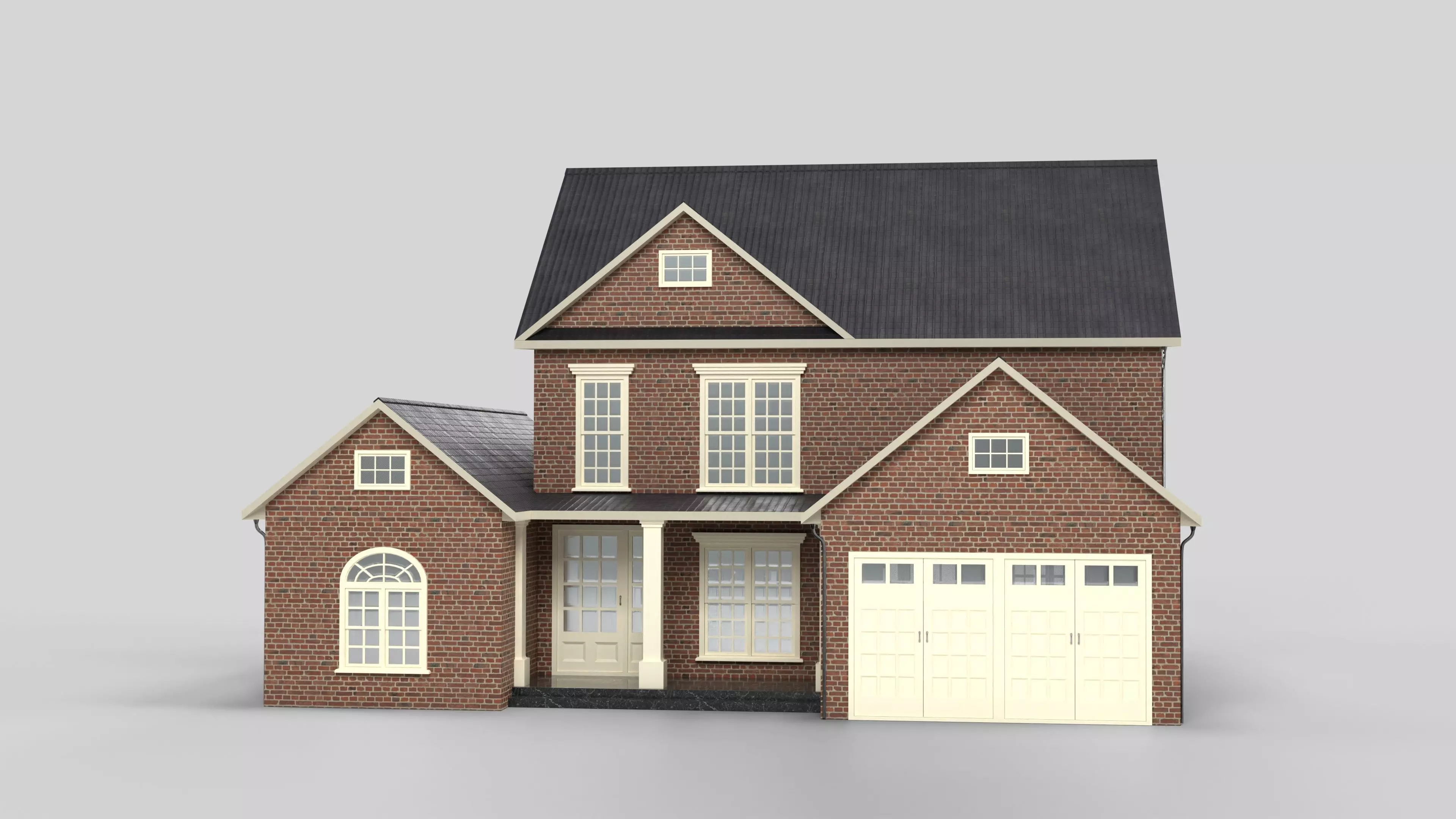 British House Design 06T4 Low-poly 3D model